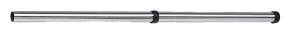 Verlengbuis, 1-delig, edelstaal, Ø 36 mm, 500 mm